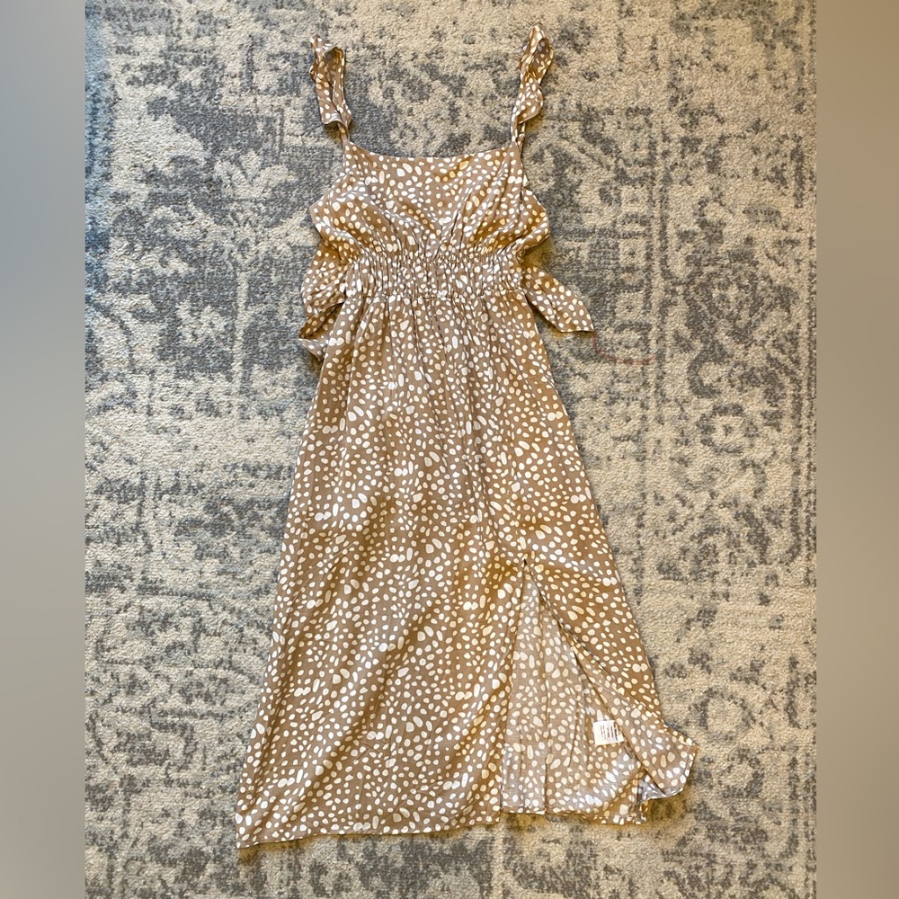 Pink Lily Animal print midi dress